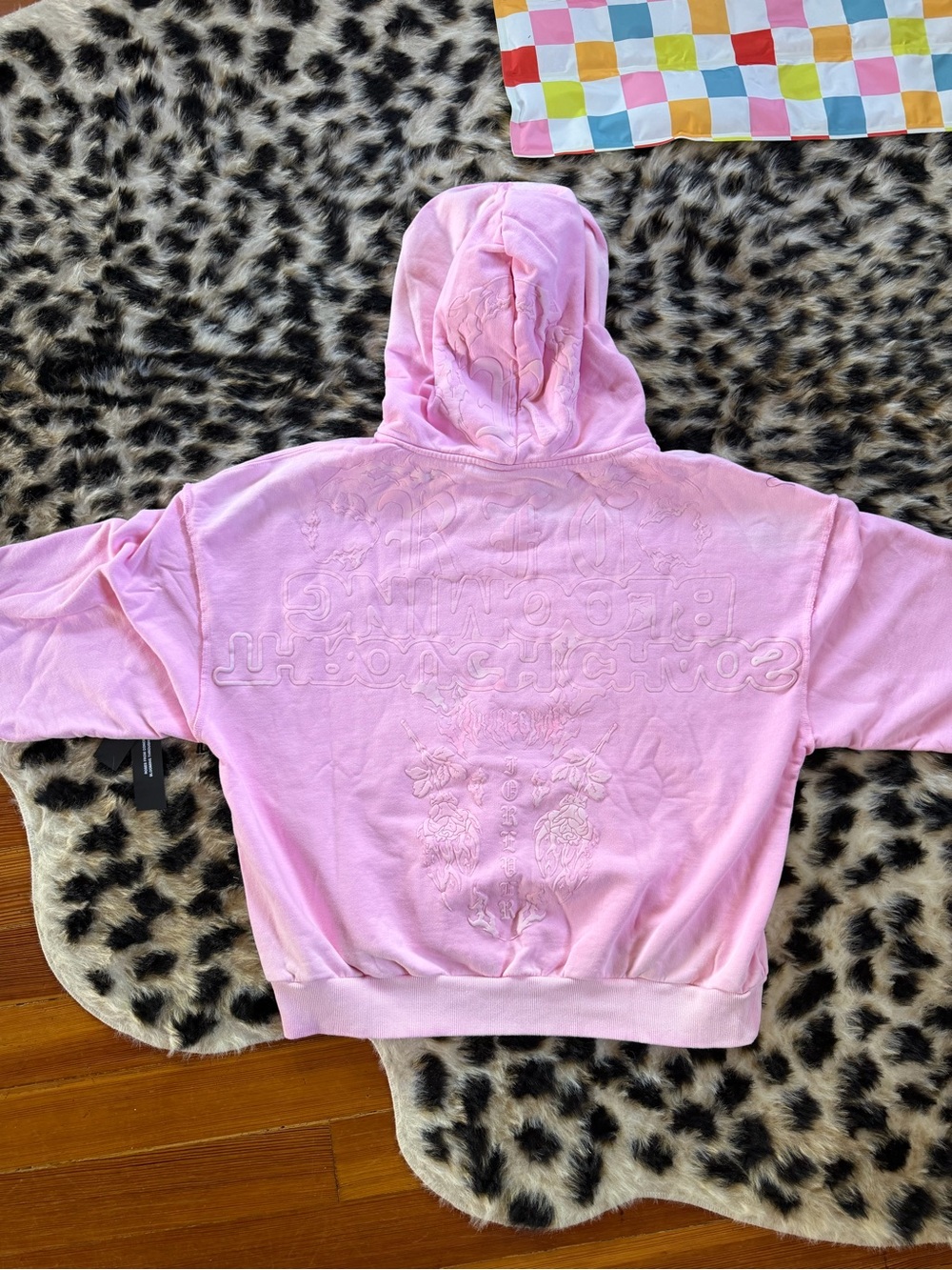 Pink Embroidered Civil Regime Hoodie